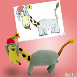 many animals come together in this custom plush creation