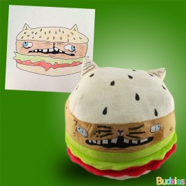 a cat sandwich plush gift
