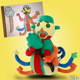 colorful monster custom stuffed animal