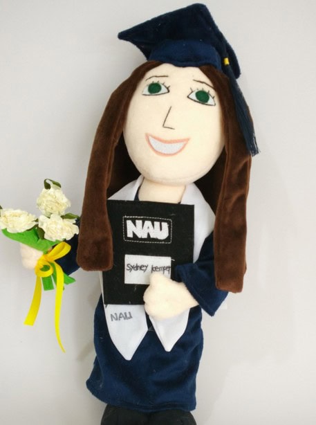 Personalized NAU graduation selfie gift