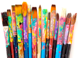 Paintbrush art therapy