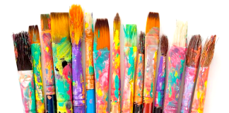 Paintbrush art therapy