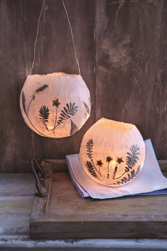 paper mache craft lanterns 