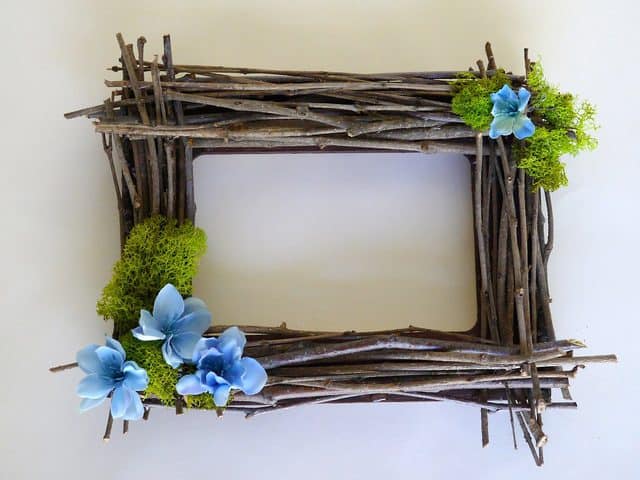 Twig frame craft preserving