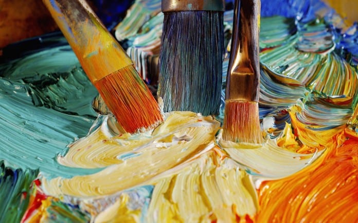 art therapy paint brushes