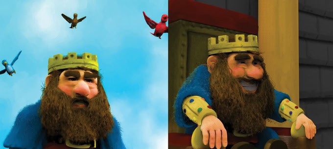 the grump king illustrations 