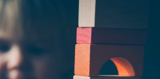 Kid with blocks