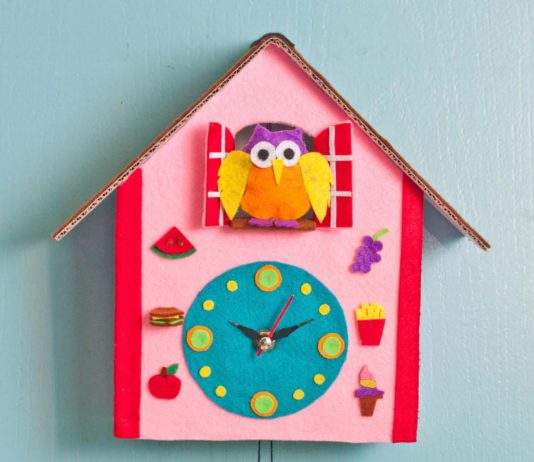 how to make a cuckoo clock out of cardboard