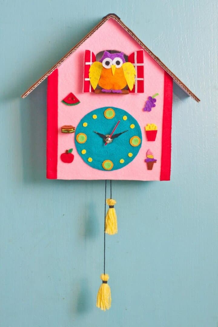 how to make a cuckoo clock out of cardboard