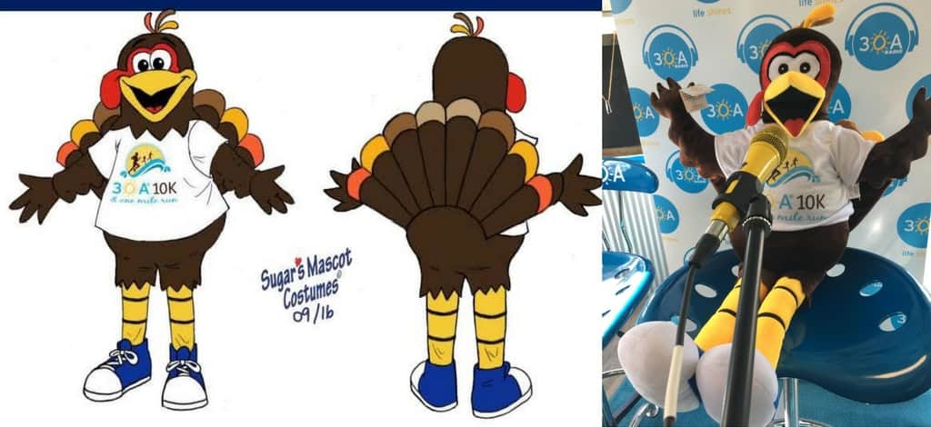 Thanksgiving custom made corporate mascots