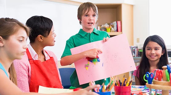 Kid in Classroom