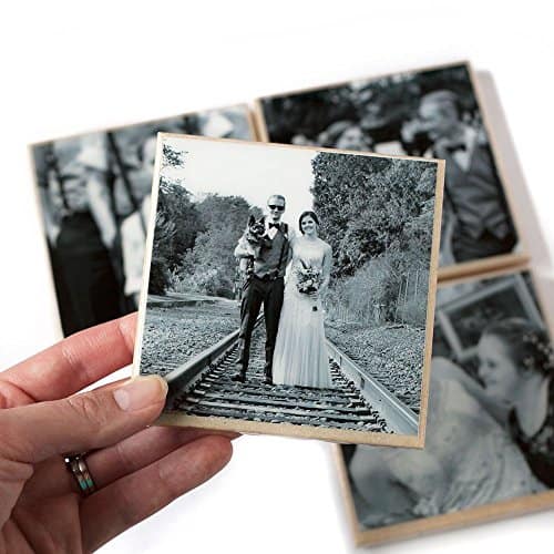 best custom christmas gifts photo coaster sets