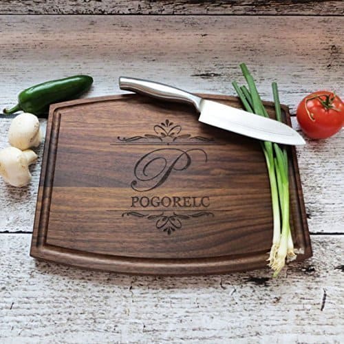 custom christmas gifts for her cutting board