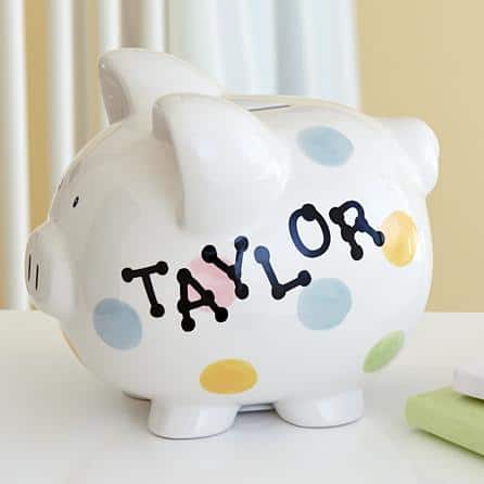 personalized christmas gifts for kids piggy bank