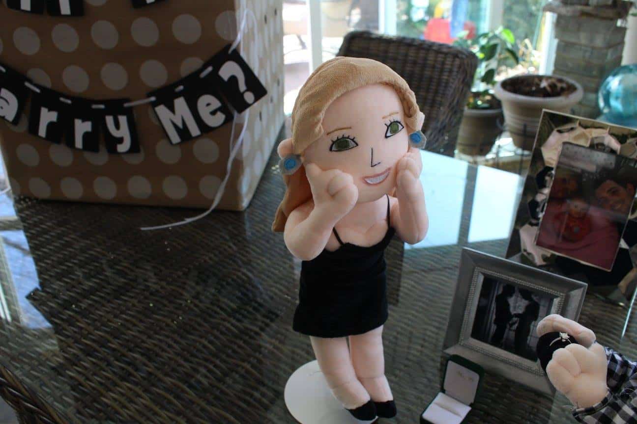 Surprised Budsies Selfie Marriage proposal doll