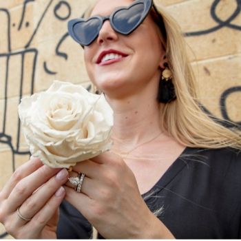 White Rose in Hand 350