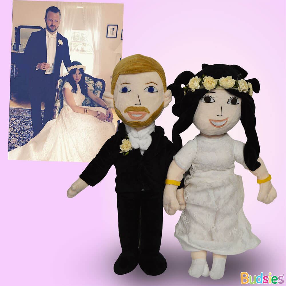 wedding photo custom plush