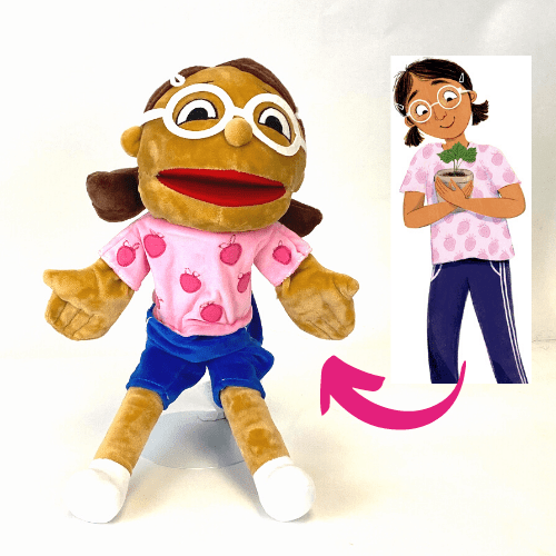 Girl book character puppet