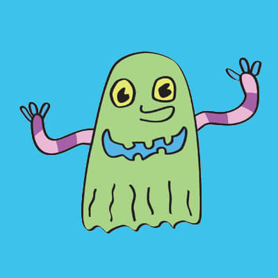 ghost coloring page for plush