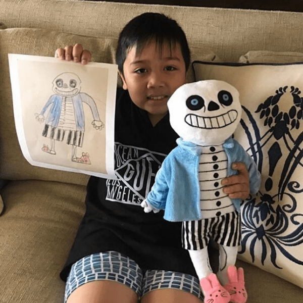 make a stuffed animal out of a drawing