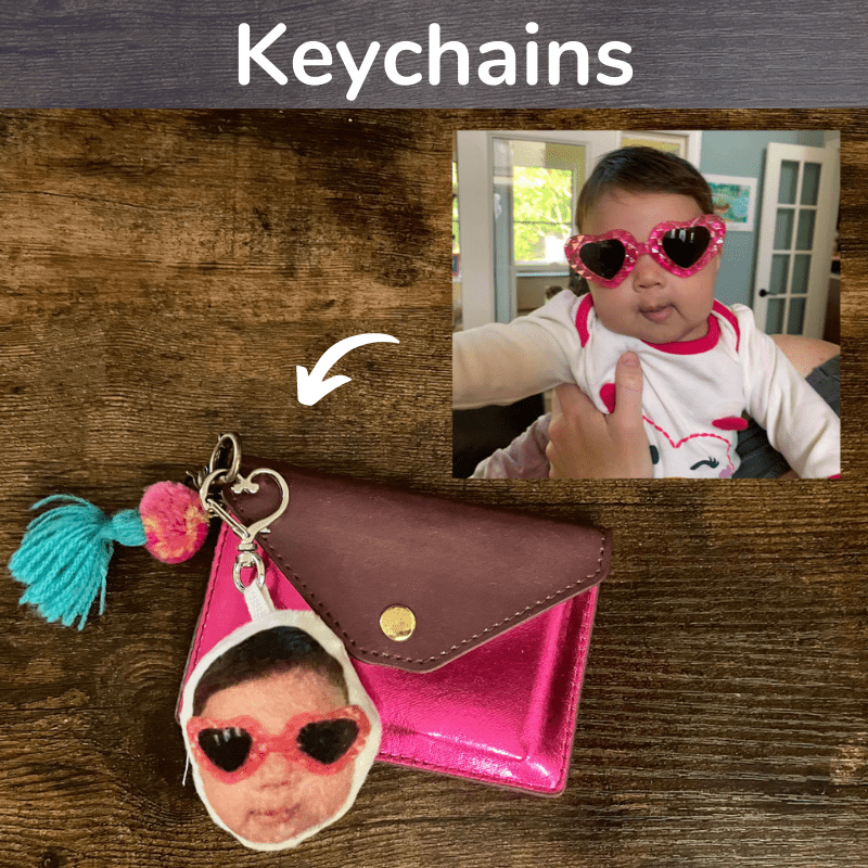 custom face keychains