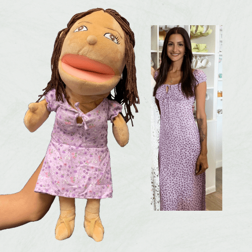 custom hand Puppet lookalike 