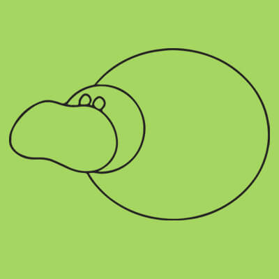 hippo plush animal character