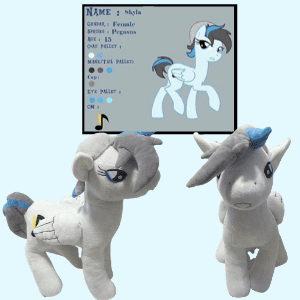 My little pony inspired plush commission